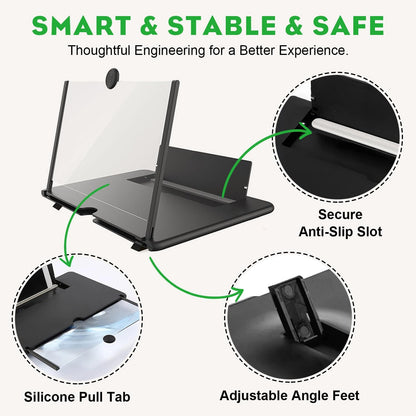 Level Up Your Viewing Experience! 🎉📱✨ 14" 3D HD Smartphone Screen Magnifier - Perfect for Movies, Gaming & Family Fun! Gift It to Mom & Dad Today! 🎁❤️ #TechGifts #HomeEntertainment