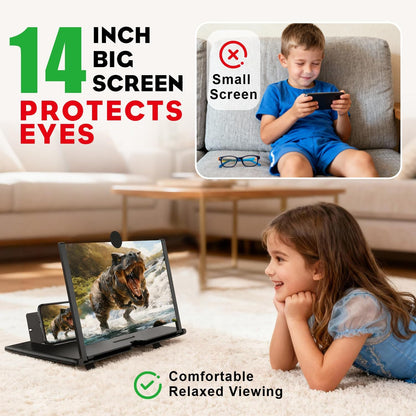 Level Up Your Viewing Experience! 🎉📱✨ 14" 3D HD Smartphone Screen Magnifier - Perfect for Movies, Gaming & Family Fun! Gift It to Mom & Dad Today! 🎁❤️ #TechGifts #HomeEntertainment
